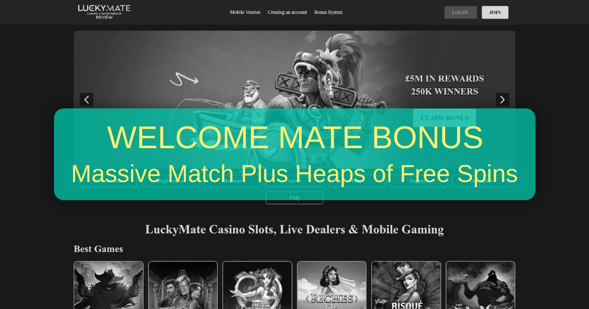 LuckyMate Casino Australia - Play Pokies & Win Big Online